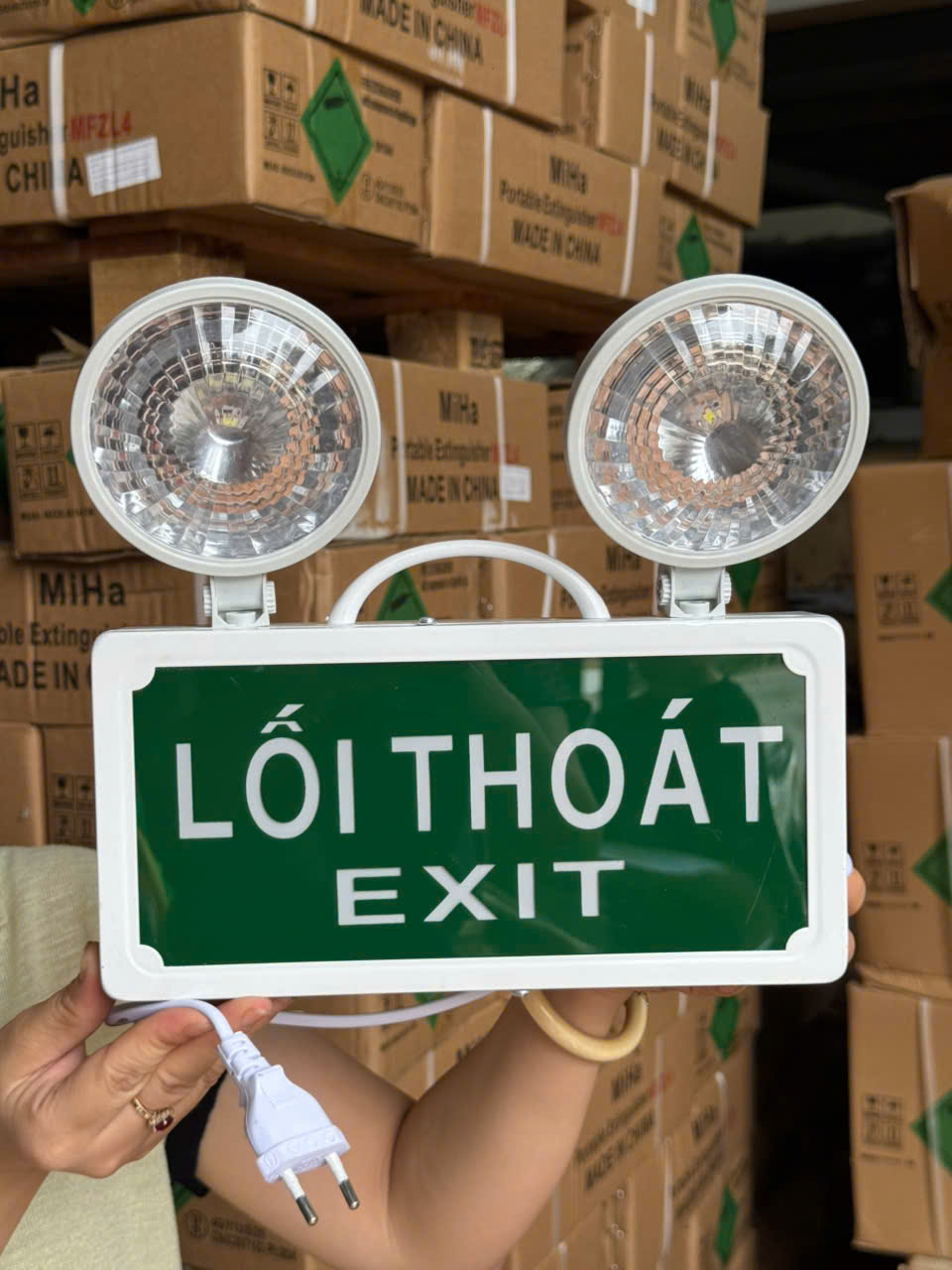 Đèn Exit Kết Hợp Sự Cố Có Kiểm Định
